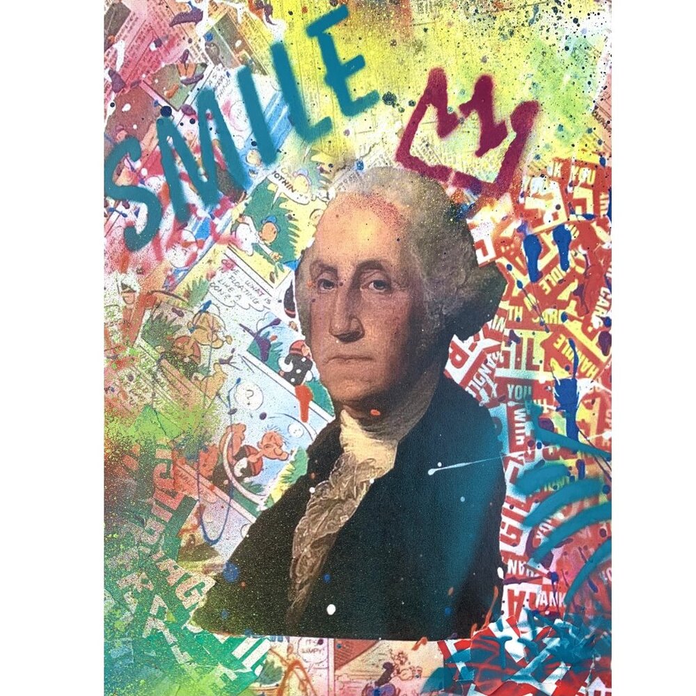Homage to Washington by E.M. Zax Numbered Limited Edition on paper Signed